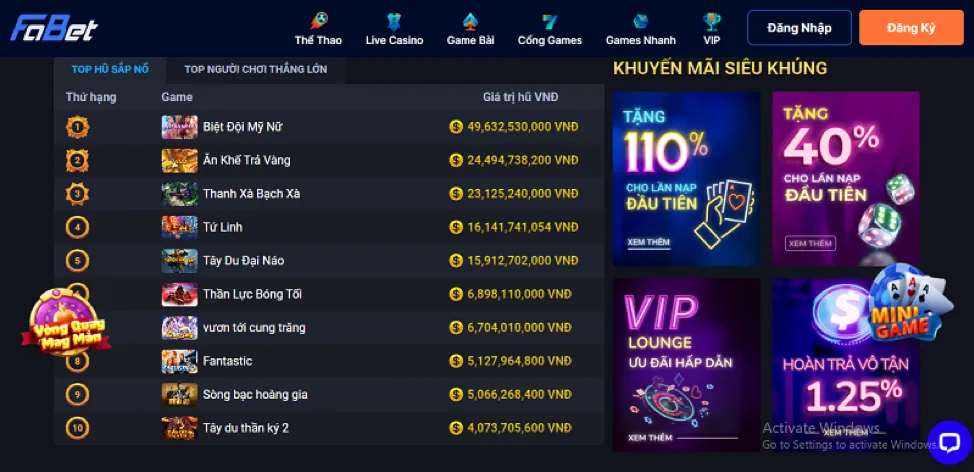 Khuyến Mãi Chào Mừng King98
